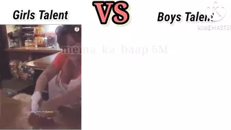 Girls Talent VS Boys Talent #meme #funny #talent #lol