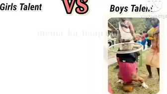 Girls Talent VS Boys Talent #meme #funny #talent #lol