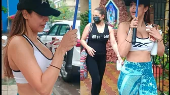 Malaika Arora, Deanne Panday , Shenaz Treasurywala, Spotted Yoga Class In Bandra |