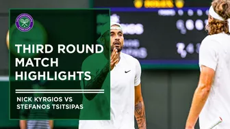 Nick Kyrgios vs Stefanos Tsitsipas | Match Highlights | Wimbledon 2022