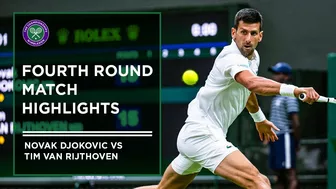 Novak Djokovic vs Tim van Rijthoven | Match Highlights | Wimbledon 2022