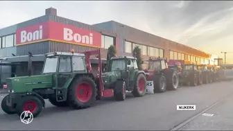 Boerenprotesten; distributiecentra supermarkten en havens geblokkeerd | Hart van Nederland