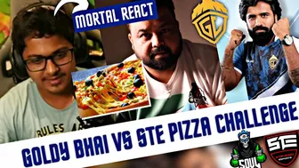 Goldy Bhai Vs STE Pizza Challenge - Mortal React | Ghatak Kronten GodL Performance ????