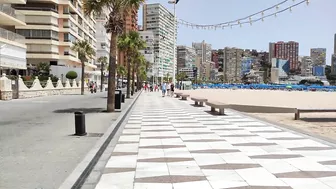 BENIDORM ???????? LEVANTE BEACH JULY 2022 Costa Blanca SPAIN Walking Tour 4K