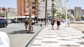 BENIDORM ???????? LEVANTE BEACH JULY 2022 Costa Blanca SPAIN Walking Tour 4K