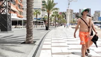 BENIDORM ???????? LEVANTE BEACH JULY 2022 Costa Blanca SPAIN Walking Tour 4K