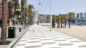 BENIDORM ???????? LEVANTE BEACH JULY 2022 Costa Blanca SPAIN Walking Tour 4K