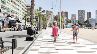 BENIDORM ???????? LEVANTE BEACH JULY 2022 Costa Blanca SPAIN Walking Tour 4K