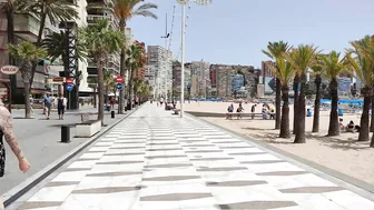 BENIDORM ???????? LEVANTE BEACH JULY 2022 Costa Blanca SPAIN Walking Tour 4K