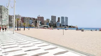 BENIDORM ???????? LEVANTE BEACH JULY 2022 Costa Blanca SPAIN Walking Tour 4K