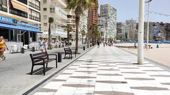 BENIDORM ???????? LEVANTE BEACH JULY 2022 Costa Blanca SPAIN Walking Tour 4K