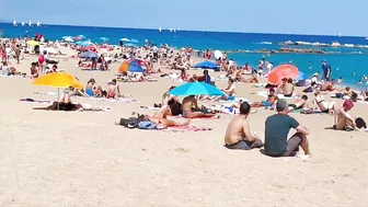 Barcelona beach walk/ beach Sant Miquel ????walking Spain best beaches