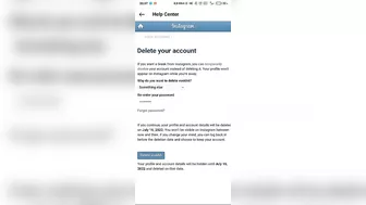 How to delete instagram account permanently