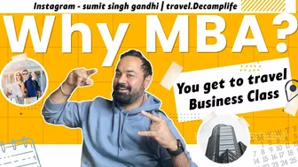 Why MBA ? You get to travel Business Class | Instagram - sumit singh gandhi | travel.Decamplife