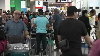 Holiday weekend in both Canada and the U.S. strains air travel