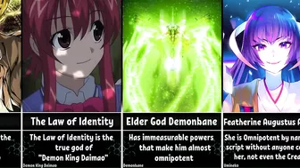 Anime Gods That Are Basically Invincible