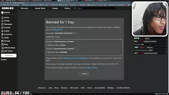 ROBLOX BANNED ME