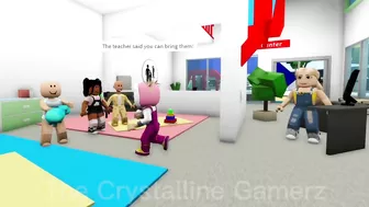 DAYCARE BUT THE CRYSTALLINE GAMERZ ARE THERE | Funny Roblox Moments | Brookhaven ????RP