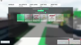 I Spent 15k Robux On Custom Nametags... (Roblox Combat Warriors)