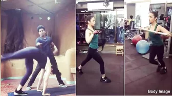 Alia Bhatt's First Look flaunting her Baby Bump at her Yoga Pose with Ranbir Kapoor