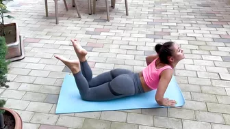 Home workout for stretching