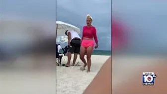 Police in Miami Beach search for woman behind unprovoked attack on beachside tourist