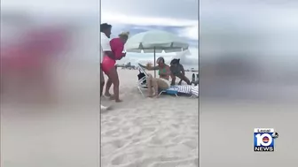 Police in Miami Beach search for woman behind unprovoked attack on beachside tourist