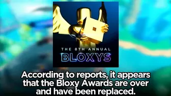 Roblox REPLACED the Bloxy Awards?