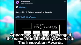 Roblox REPLACED the Bloxy Awards?