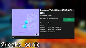 *FILTRACION* Posible Evento de Sonic Riders en Sonic Speed Simulator #Sonic #Roblox #Tails