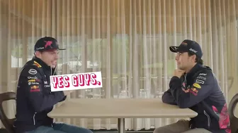 The Laughing Challenge With Max Verstappen and Sergio Perez