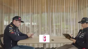 The Laughing Challenge With Max Verstappen and Sergio Perez