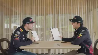 The Laughing Challenge With Max Verstappen and Sergio Perez