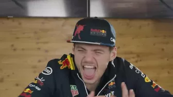 The Laughing Challenge With Max Verstappen and Sergio Perez