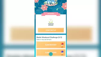 Speedruning New "Battle Weekend Challenge" and got most rare Demanded Shiny...... ???? Pokemon go