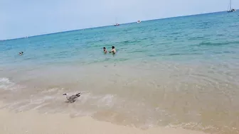 Badalona Beach - Barcelona Spain - Beach Walk - July 2022