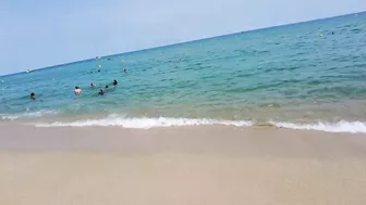 Badalona Beach - Barcelona Spain - Beach Walk - July 2022