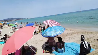 Badalona Beach - Barcelona Spain - Beach Walk - July 2022