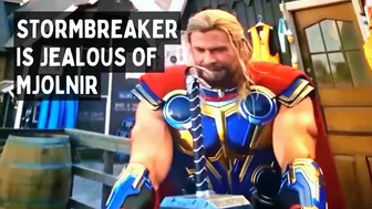 Stormbreaker & Mjolnir Funny Moments - THOR LOVE & THUNDER