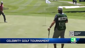 Celebrities compete at the American Century Golf Championship in Lake Tahoe