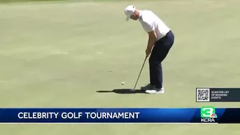 Celebrities compete at the American Century Golf Championship in Lake Tahoe