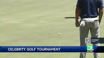 Celebrities compete at the American Century Golf Championship in Lake Tahoe