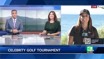 Celebrities compete at the American Century Golf Championship in Lake Tahoe