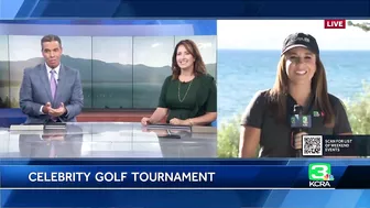 Celebrities compete at the American Century Golf Championship in Lake Tahoe