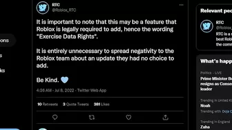 Controversial New Roblox Update