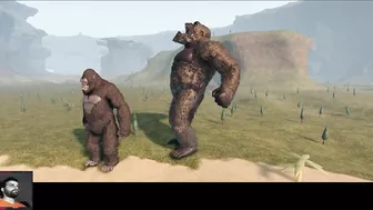 ROBLOX Kong 2017 vs Kong 2021 Direct Comparison - Kaiju Universe