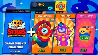 ????FREE OTIS in CHAMPIONSHIP CHALLENGE | Free Mega Box Opening + Brawl Stars Quests (concept)