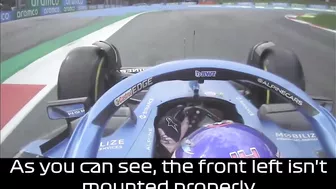 Alonso Tries To Avoid Penalty By Not Saying His Tire Is Loose | 500 IQ