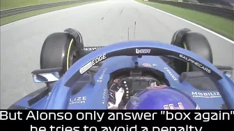 Alonso Tries To Avoid Penalty By Not Saying His Tire Is Loose | 500 IQ