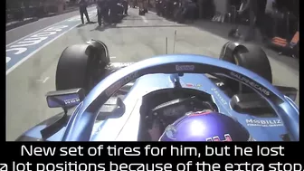 Alonso Tries To Avoid Penalty By Not Saying His Tire Is Loose | 500 IQ